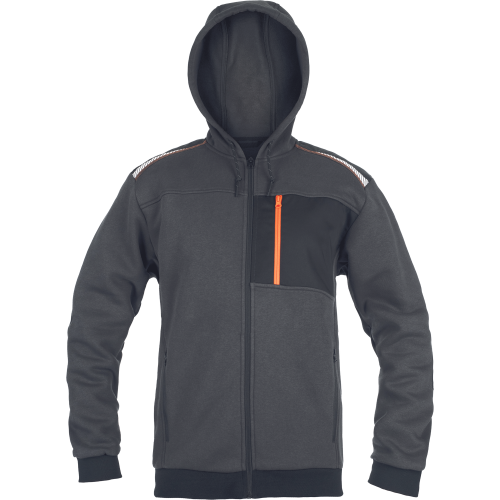 EMERTON STR hoodie grey/orange 