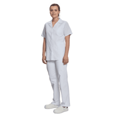 LILY shirt short sleeve lady white