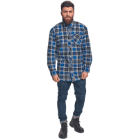 SATURN flanelová košeľa modrá