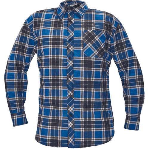 SATURN flanelová košeľa modrá