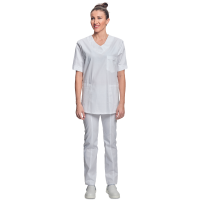 Shirt short sleeves lady white 