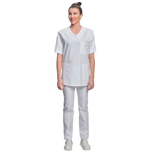 Shirt short sleeves lady white 