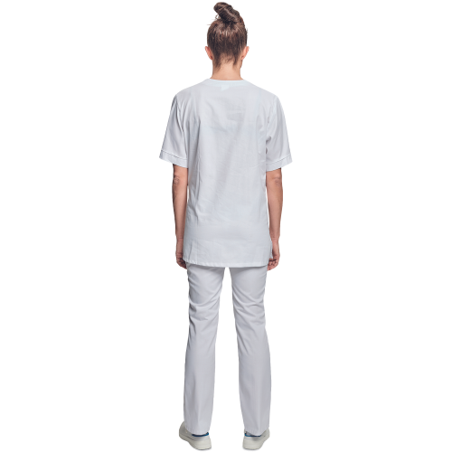 Shirt short sleeves lady white 