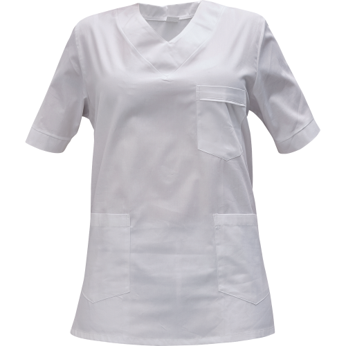 Shirt short sleeves lady white 
