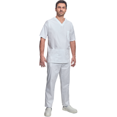 Shirt short sleeves men white 