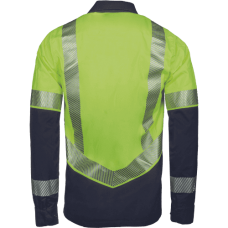 COLNE HV shirt yellow/navy