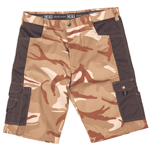 CRAMBE shorts beige camouflage
