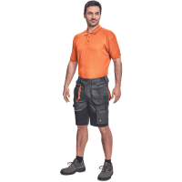 EMERTON PLUS shorts anthracite/orange