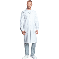 FERN coat long sleeve man white