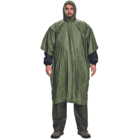 PONCHO PVC poncho green