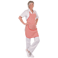 VENUS zástera červeno-biela