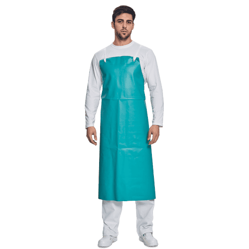 Ansell 56-100(PVC-45G)Apron thick green