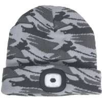DEEL LED lamp hat grey camouflage