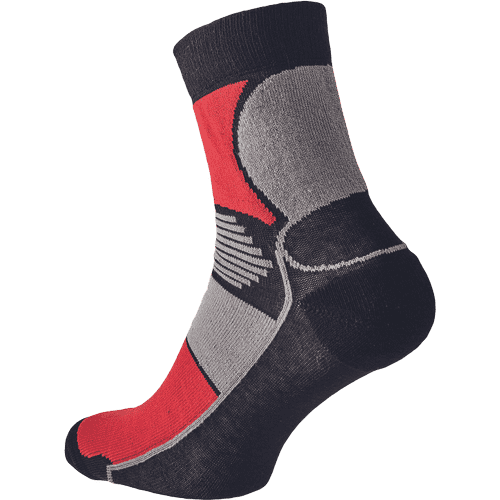 KNOXFIELD BASIC ponožky černá/červ 39/40