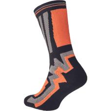 KNOXFIELD LONG ponožky čierna/oran.39/40