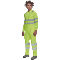 LUGO HV poloshirt long sleeve yellow