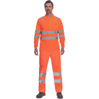 LUGO HV poloshirt long sleeve orange