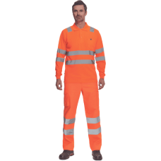 LUGO HV polokošeľa dl.rukáv oranžové