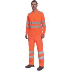 LUGO HV polokošeľa dl.rukáv oranžové