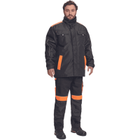 MAX VIVO parka čierna/oranžová