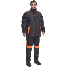 MAX VIVO parka čierna/oranžová