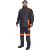 MAX VIVO parka čierna/oranžová