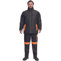 MAX VIVO parka čierna/oranžová