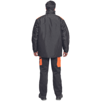 MAX VIVO parka čierna/oranžová