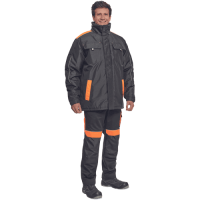 MAX VIVO parka čierna/oranžová