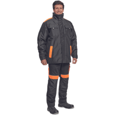 MAX VIVO parka čierna/oranžová