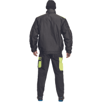 MAX VIVO pilot jacket black/yellow