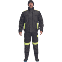 MAX VIVO pilot jacket black/yellow