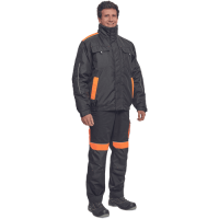 MAX VIVO pilot jacket black/orange