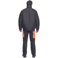 MAX VIVO pilot jacket black/orange