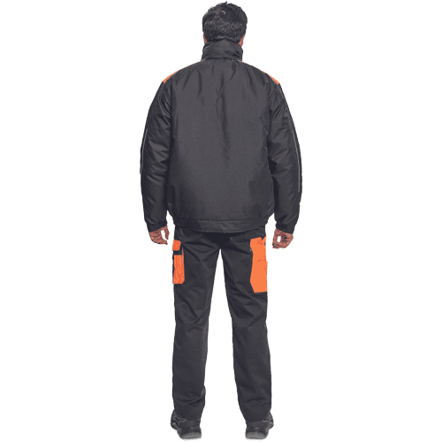 MAX VIVO pilot jacket black/orange