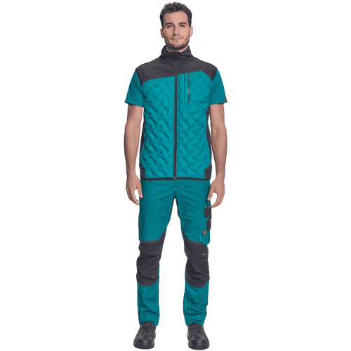 NEURUM light softshell vest petrol