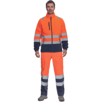 SEVILLA HV FLEECE jacket orange/navy