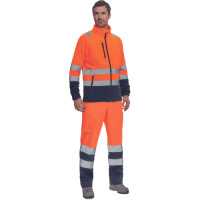 SEVILLA HV FLEECE jacket orange/navy