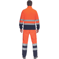 SEVILLA HV FLEECE jacket orange/navy