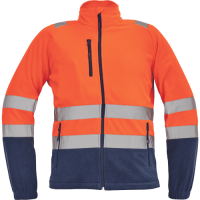 SEVILLA HV FLEECE jacket orange/navy