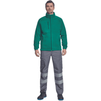 BHADRA fleece jacket dark green