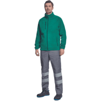 BHADRA fleece jacket dark green