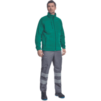 BHADRA fleece jacket dark green