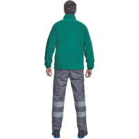 BHADRA fleece jacket dark green