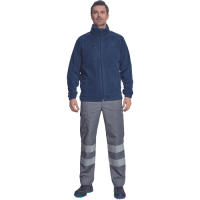 BHADRA fleece mikina tm. modrá