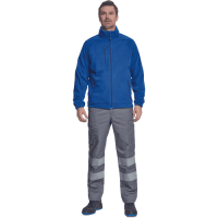 BHADRA fleece mikina royal modrá