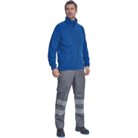 BHADRA fleece mikina royal modrá