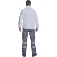 BHADRA fleece mikina biela