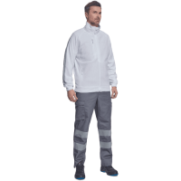 BHADRA fleece mikina biela