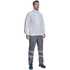 BHADRA fleece mikina biela